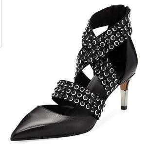 BALMAIN Delphine Studded Strap Pumps (Brand New)